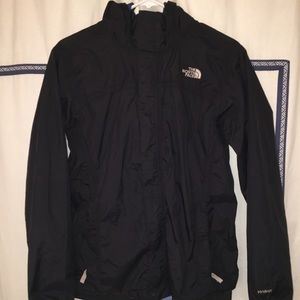 Black North Face Rain Jacket